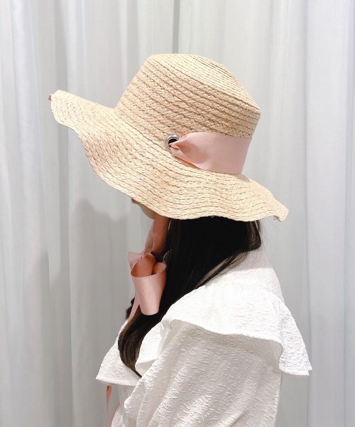 lilLilly（リルリリー）の「ストローリボンハット（ハット・レディース・ブラック/ピンク・フリー）」の7枚目の写真