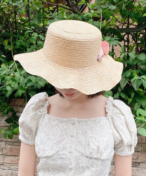 lilLilly（リルリリー）の「ストローリボンハット（ハット・レディース・ブラック/ピンク・フリー）」の19枚目の写真