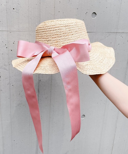 lilLilly（リルリリー）の「ストローリボンハット（ハット・レディース・ブラック/ピンク・フリー）」の18枚目の写真