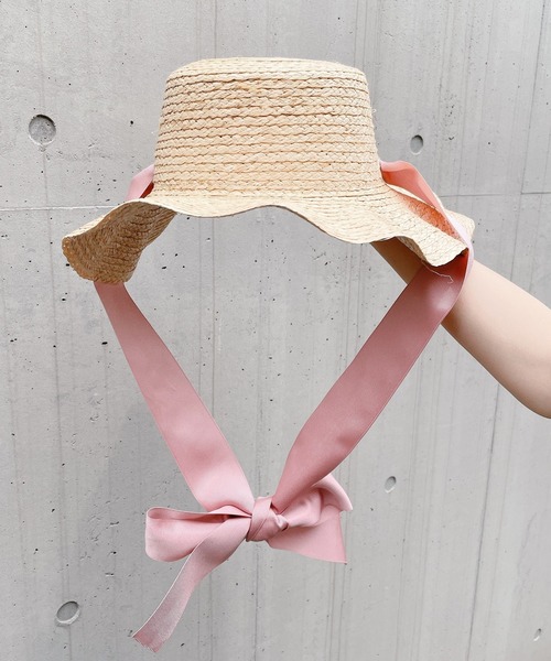 lilLilly（リルリリー）の「ストローリボンハット（ハット・レディース・ブラック/ピンク・フリー）」の15枚目の写真