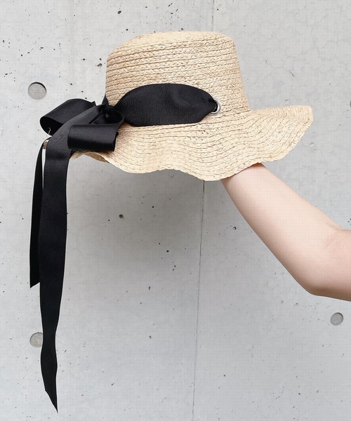 lilLilly（リルリリー）の「ストローリボンハット（ハット・レディース・ブラック/ピンク・フリー）」の12枚目の写真
