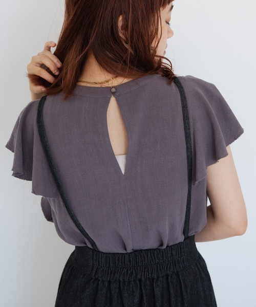 Crisp(クリスプ)の「ヘムフレアデニムスカート(デニムスカート・レディース・ブラック/ネイビー・FREE)」の7枚目の写真