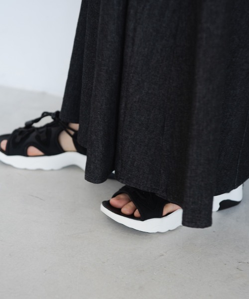 Crisp(クリスプ)の「ヘムフレアデニムスカート(デニムスカート・レディース・ブラック/ネイビー・FREE)」の16枚目の写真