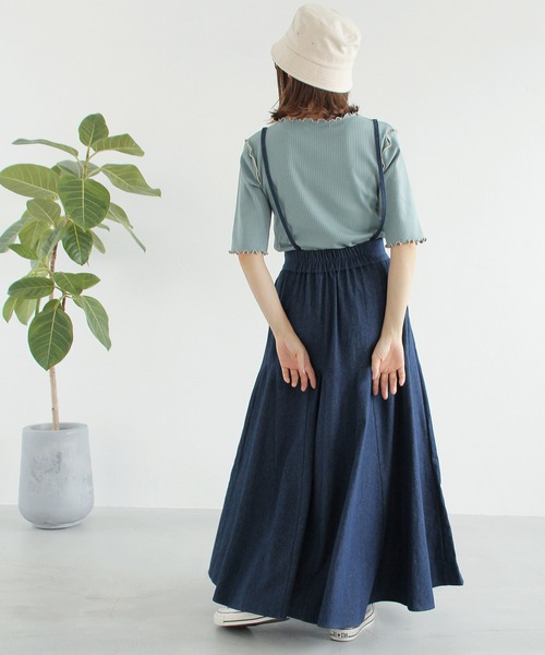 Crisp(クリスプ)の「ヘムフレアデニムスカート(デニムスカート・レディース・ブラック/ネイビー・FREE)」の20枚目の写真