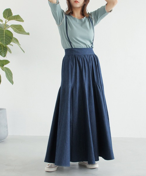 Crisp(クリスプ)の「ヘムフレアデニムスカート(デニムスカート・レディース・ブラック/ネイビー・FREE)」の21枚目の写真