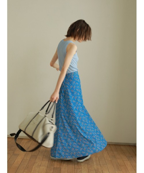 AMAIL(アマイル)の「Flower peace skirt(スカート・レディース・ブルー/ブラック・S/M)」の5枚目の写真