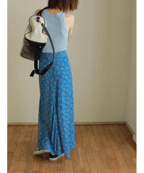 AMAIL(アマイル)の「Flower peace skirt(スカート・レディース・ブルー/ブラック・S/M)」の6枚目の写真
