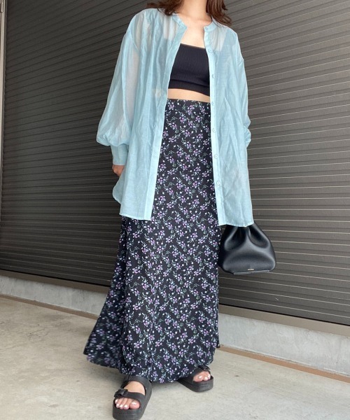 AMAIL(アマイル)の「Flower peace skirt(スカート・レディース・ブルー/ブラック・S/M)」の16枚目の写真
