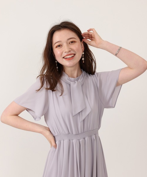 ボウタイワンピース（ワンピース）｜ASTORIA ODIER（アストリア