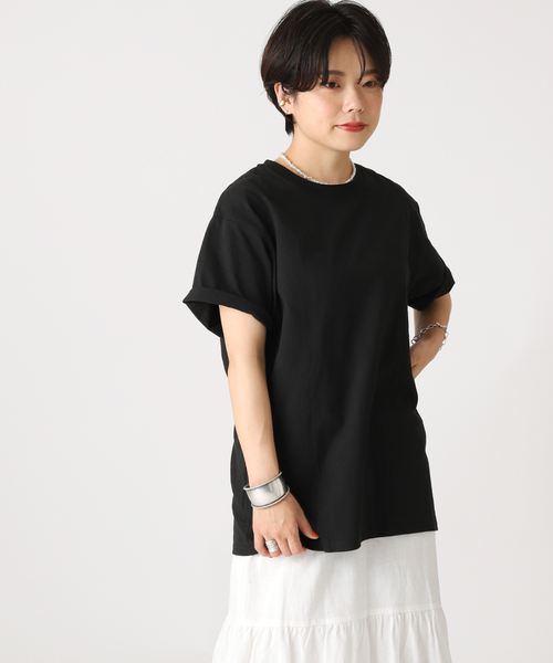 Russell Athletic(ラッセルアスレティック)の「【RUSSELL ATHLETIC/ラッセル・アスレティック】別注ロゴTEE(Tシャツ/カットソー・レディース・ホワイト/ライトグレー/ブラック・FREE)」の21枚目の写真