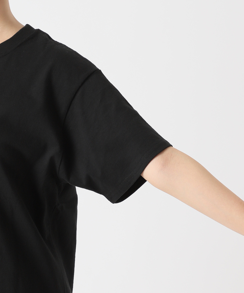 Russell Athletic(ラッセルアスレティック)の「【RUSSELL ATHLETIC/ラッセル・アスレティック】別注ロゴTEE(Tシャツ/カットソー・レディース・ホワイト/ライトグレー/ブラック・FREE)」の7枚目の写真