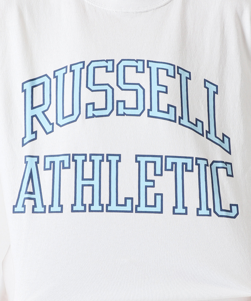 Russell Athletic(ラッセルアスレティック)の「【RUSSELL ATHLETIC/ラッセル・アスレティック】別注ロゴTEE(Tシャツ/カットソー・レディース・ホワイト/ライトグレー/ブラック・FREE)」の17枚目の写真