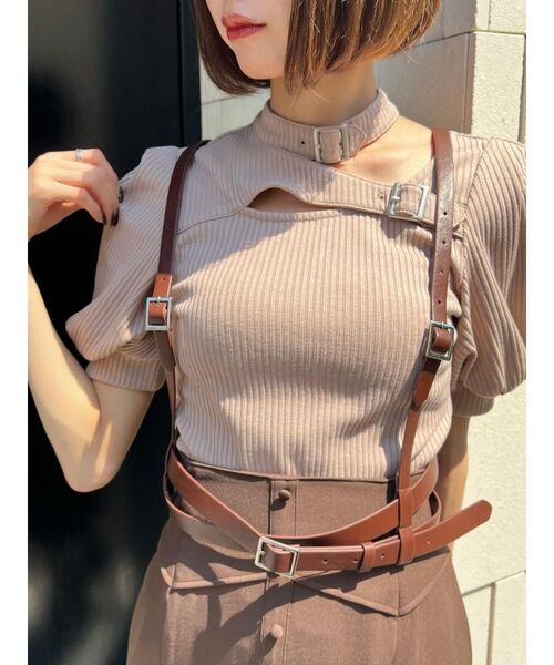 EATME（イートミー）の「クロスハーネスベルト（ベルト・レディース・ブラウン・FREE）」の6枚目の写真