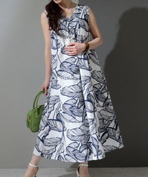 Sawa a la mode（サワアラモード）の「ボタニカル漂う前後2wayワンピース（ワンピース）」