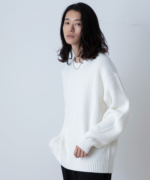 THE STANDARD（ザスタンダード）の「WEGO/クルーネックプルオーバーニット（ニット/セーター・メンズ・グリーン/ブラック/ホワイト/オレンジ・MEDIUM/LARGE）」の22枚目の写真