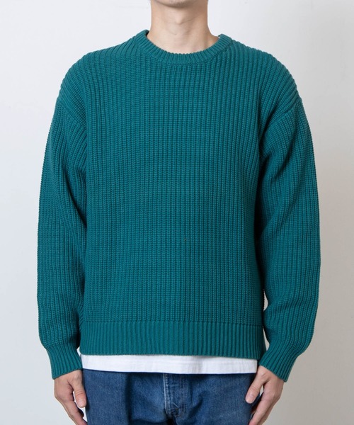 THE STANDARD（ザスタンダード）の「WEGO/クルーネックプルオーバーニット（ニット/セーター・メンズ・グリーン/ブラック/ホワイト/オレンジ・MEDIUM/LARGE）」の11枚目の写真