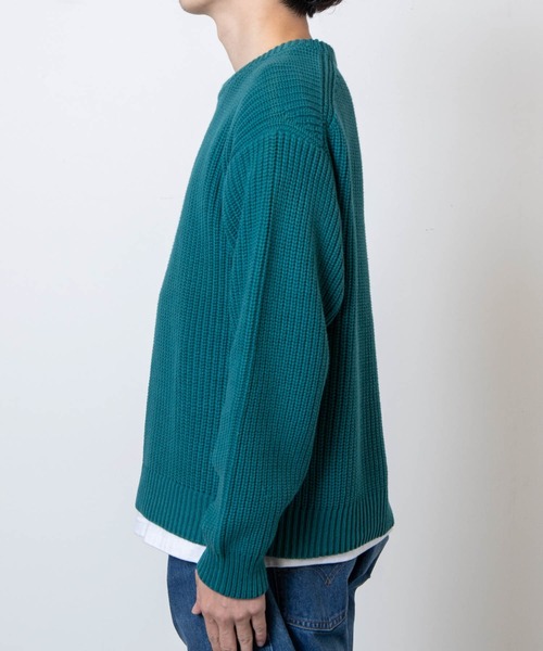 THE STANDARD（ザスタンダード）の「WEGO/クルーネックプルオーバーニット（ニット/セーター・メンズ・グリーン/ブラック/ホワイト/オレンジ・MEDIUM/LARGE）」の12枚目の写真