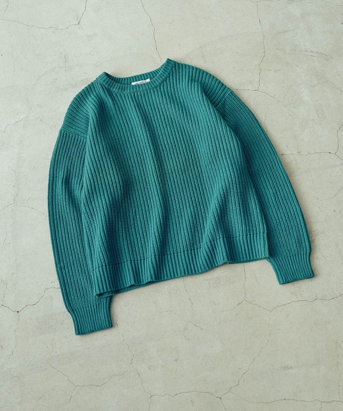 THE STANDARD（ザスタンダード）の「WEGO/クルーネックプルオーバーニット（ニット/セーター・メンズ・グリーン/ブラック/ホワイト/オレンジ・MEDIUM/LARGE）」の9枚目の写真