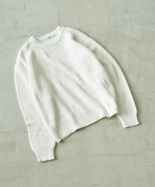 THE STANDARD（ザスタンダード）の「WEGO/クルーネックプルオーバーニット（ニット/セーター・メンズ・グリーン/ブラック/ホワイト/オレンジ・MEDIUM/LARGE）」の7枚目の写真