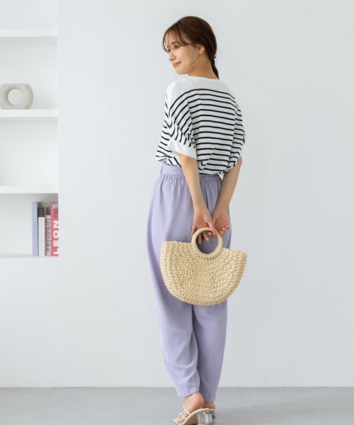 fifth(フィフス)の「ウエストリボンルーズパンツ(その他パンツ・レディース・ライトブルー/ブラック/ラベンダー・M)」の6枚目の写真