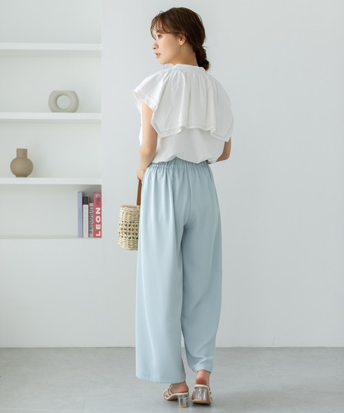 fifth(フィフス)の「ウエストリボンルーズパンツ(その他パンツ・レディース・ライトブルー/ブラック/ラベンダー・M)」の12枚目の写真