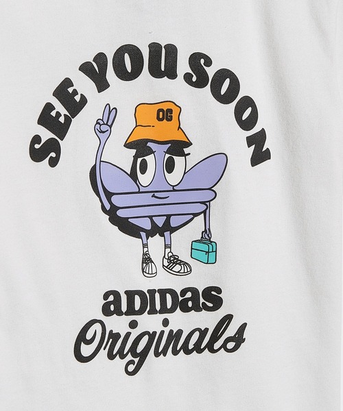 adidas（アディダス）の「トレフォイル ショーツ & Tシャツセットアップ / アディダスオリジナルス（キッズ/子供用）（ジャージ・キッズ・ホワイト・60/70/80/90）」の8枚目の写真