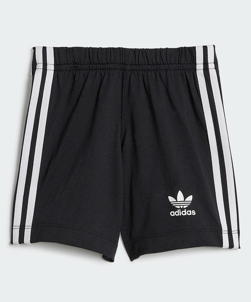 adidas（アディダス）の「トレフォイル ショーツ & Tシャツセットアップ / アディダスオリジナルス（キッズ/子供用）（ジャージ・キッズ・ホワイト・60/70/80/90）」の3枚目の写真