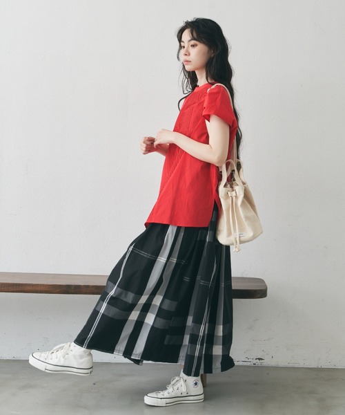 Libra Cue（リブラ キュー）の「マルチチェックボリュームスカート
