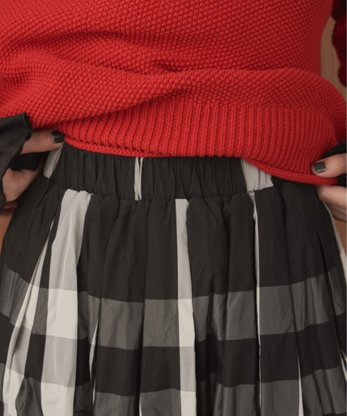 Libra Cue（リブラ キュー）の「マルチチェックボリュームスカート