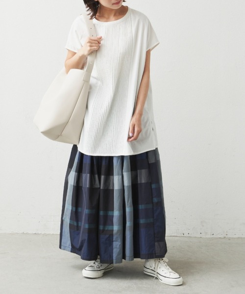 Libra Cue（リブラ キュー）の「マルチチェックボリュームスカート（スカート・レディース・ブラック/アイボリー/ブルー・FREE）」の16枚目の写真