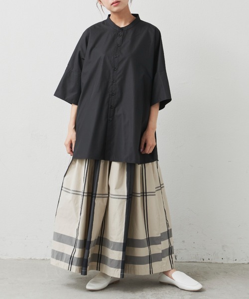 Libra Cue（リブラ キュー）の「マルチチェックボリュームスカート（スカート・レディース・ブラック/アイボリー/ブルー・FREE）」の14枚目の写真