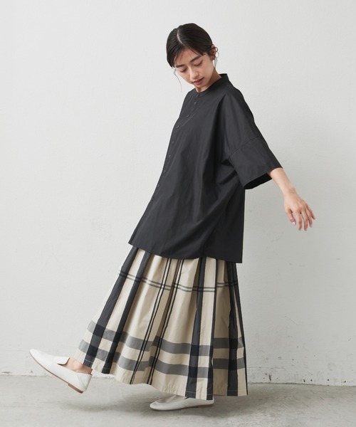 Libra Cue（リブラ キュー）の「マルチチェックボリュームスカート（スカート・レディース・ブラック/アイボリー/ブルー・FREE）」の21枚目の写真