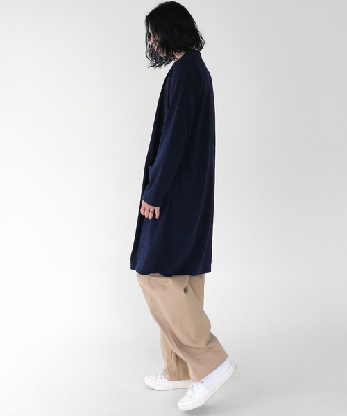 minsobi（ミンソビ）の「ソフトタッチロングカーディガン（カーディガン/ボレロ・メンズ・ブラック/ブルー/チャコール・FREE）」の21枚目の写真