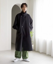 ウールライクスタンドコート　295575