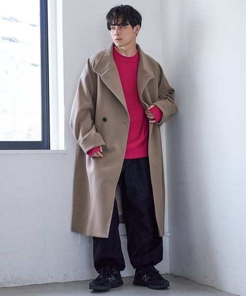 LOWRYS FARM（ローリーズファーム）の「ウールライクスタンドコート　295575（その他アウター・メンズ・ブラック/ブラウン・MEDIUM/LARGE）」の4枚目の写真