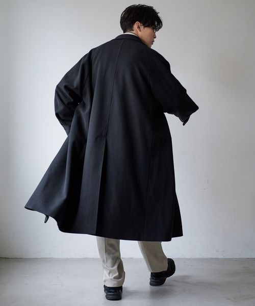 LOWRYS FARM（ローリーズファーム）の「ウールライクスタンドコート　295575（その他アウター・メンズ・ブラック/ブラウン・MEDIUM/LARGE）」の10枚目の写真