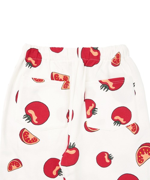 PUNYUS（プニュズ）の「フード総柄スウェットパンツ(TOMATO・RENNYU・FUGU・KIWI)（スウェットパンツ・レディース・ブラック/レッド/ブルー/グリーン・1/2/4/3）」の12枚目の写真