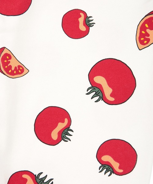 PUNYUS（プニュズ）の「フード総柄スウェットパンツ(TOMATO・RENNYU・FUGU・KIWI)（スウェットパンツ・レディース・ブラック/レッド/ブルー/グリーン・1/2/4/3）」の14枚目の写真