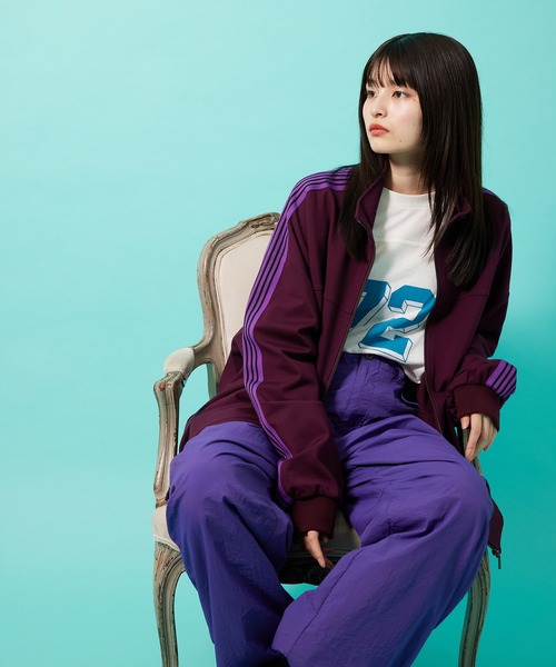 re_k by JUNRED（レクバイジュンレッド）の「re_k by JUNRED / スリーブライントラックジャージ（ブルゾン・メンズ・ボルドー/ブルー系その他/ブラック/ブルー・S/M/L）」の22枚目の写真