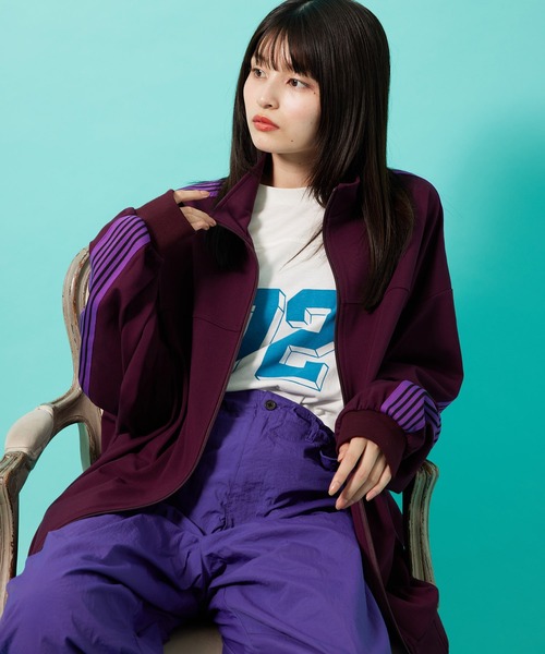 re_k by JUNRED（レクバイジュンレッド）の「re_k by JUNRED / スリーブライントラックジャージ（ブルゾン・メンズ・ボルドー/ブルー系その他/ブラック/ブルー・S/M/L）」の10枚目の写真