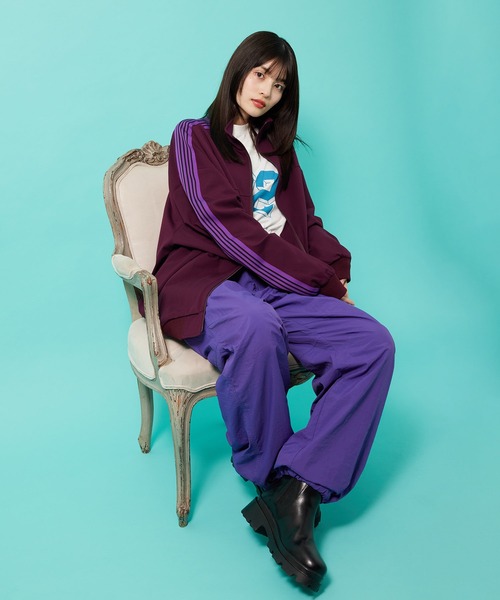 re_k by JUNRED（レクバイジュンレッド）の「re_k by JUNRED / スリーブライントラックジャージ（ブルゾン・メンズ・ボルドー/ブルー系その他/ブラック/ブルー・S/M/L）」の8枚目の写真