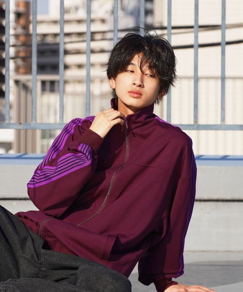 JUNRED 90’s ストリート トラックジャージ 上下セット M セール】re_k by JUNRED / スリーブライントラックジャージ（ブルゾン