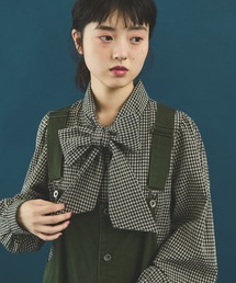 ビッグリボンボウタイブラウス