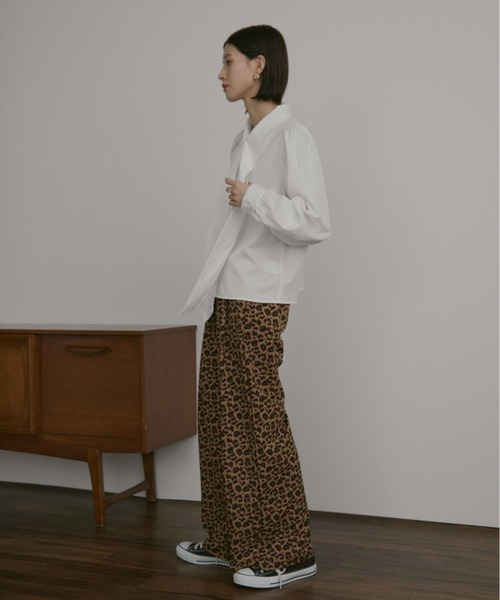 MERLOT（メルロー）の「ビッグリボンボウタイブラウス（シャツ/ブラウス・レディース・ホワイト/ブラック/チェック・FREE）」の20枚目の写真