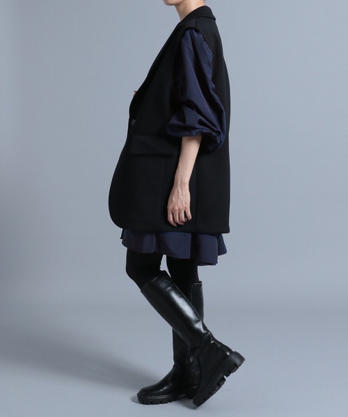 HEREIAM（ヘレイアム）の「【HEREIAM】REFIND AIR　ジレ（ベスト・レディース・ブラック・FREE）」の2枚目の写真