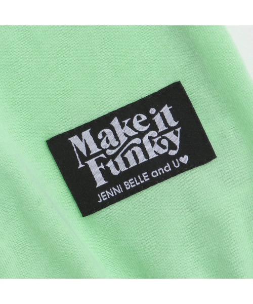 JENNI belle(ジェニィベル)の「【WEB限定】袖ロゴロング丈ロンT(Tシャツ/カットソー・キッズ・ブラック/オフホワイト/ミント・130cm/140cm/150cm/160cm)」の11枚目の写真