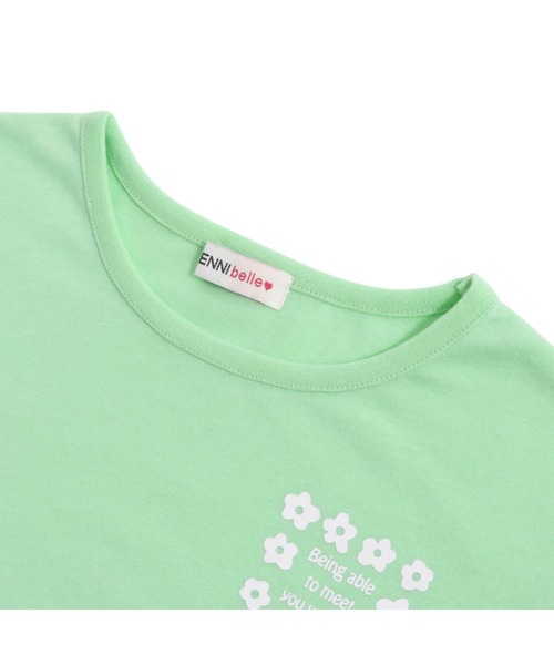 JENNI belle(ジェニィベル)の「【WEB限定】袖ロゴロング丈ロンT(Tシャツ/カットソー・キッズ・ブラック/オフホワイト/ミント・130cm/140cm/150cm/160cm)」の15枚目の写真