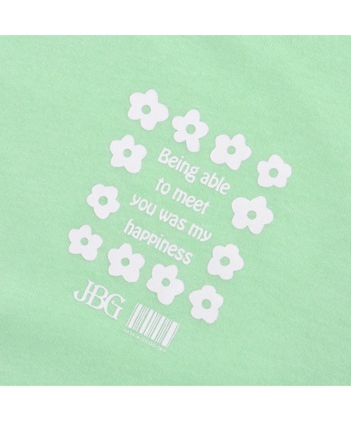 JENNI belle(ジェニィベル)の「【WEB限定】袖ロゴロング丈ロンT(Tシャツ/カットソー・キッズ・ブラック/オフホワイト/ミント・130cm/140cm/150cm/160cm)」の7枚目の写真