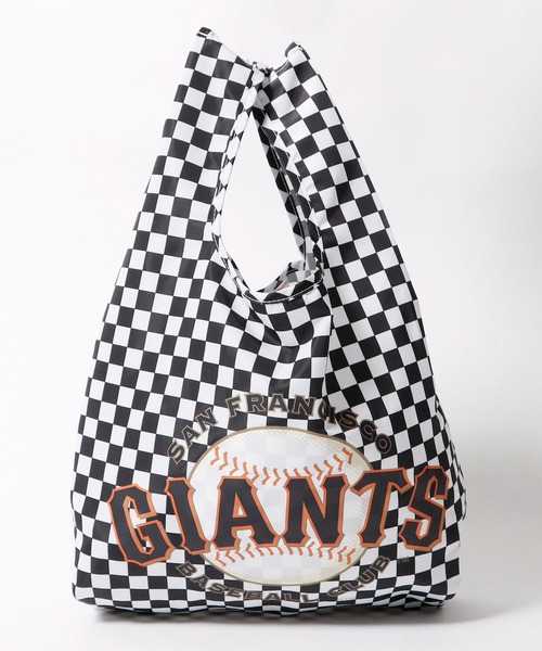 INFIELDER DESIGN（インフィールダーデザイン）の「INFIELDER DESIGN/インフィルダーデザイン MLB ECO BAG エコバック ミニバッグ（トートバッグ・メンズ・ネイビー/ブルー/オレンジ・ONE SIZE）」の12枚目の写真