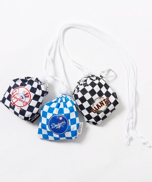 INFIELDER DESIGN（インフィールダーデザイン）の「INFIELDER DESIGN/インフィルダーデザイン MLB ECO BAG エコバック ミニバッグ（トートバッグ・メンズ・ネイビー/ブルー/オレンジ・ONE SIZE）」の9枚目の写真